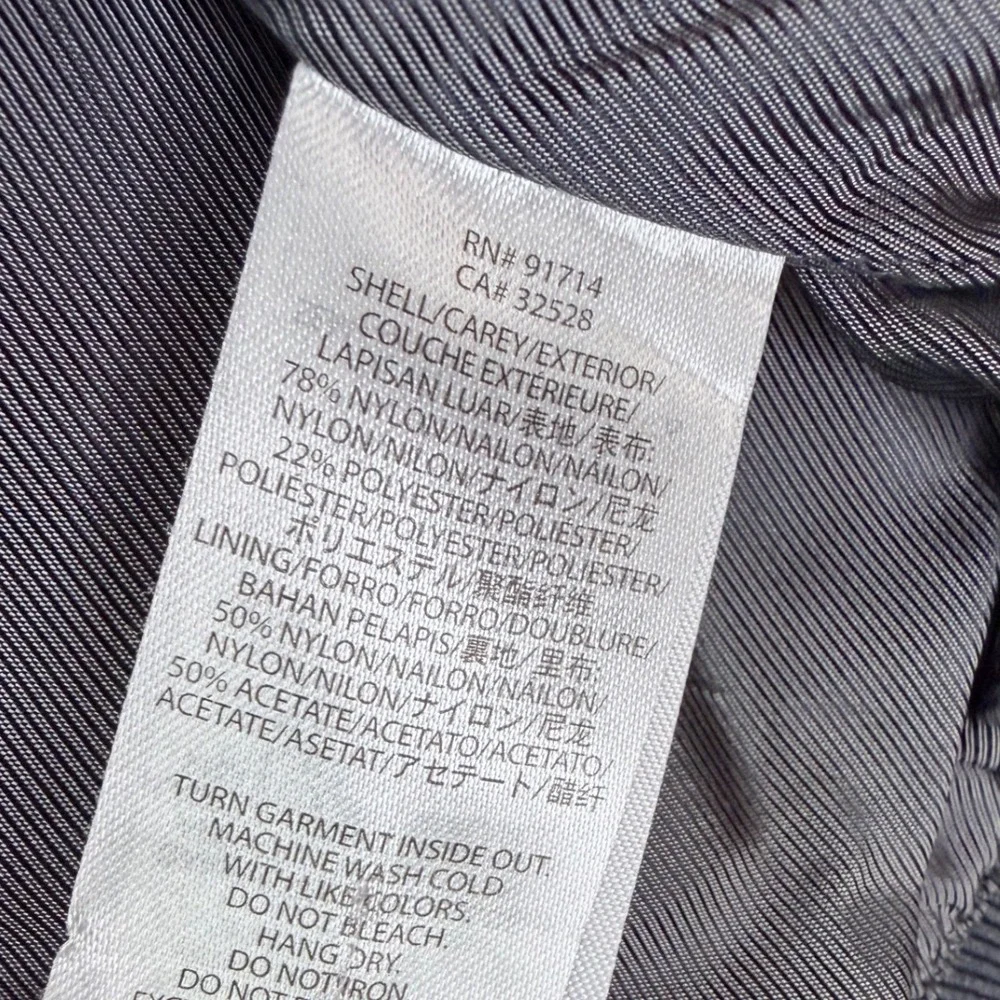 Armani Exchange Bomber Jacket Mens Medium Grey Excellent Full Zip Logo Patch